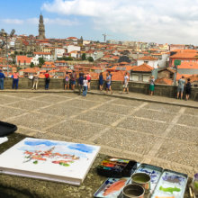 OPO001 Sé Oporto Original Watercolor