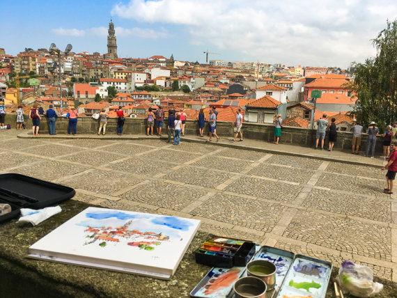 OPO001 Sé Oporto Original Watercolor