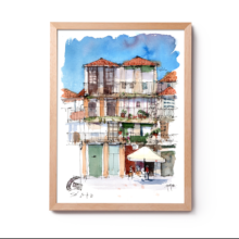 OPO002 Casa Oporto Original Watercolor OPO002 Casa Oporto Original Watercolor