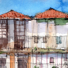 OPO002 Casa Oporto Original Watercolor OPO002 Casa Oporto Original Watercolor
