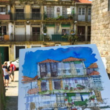 OPO002 Casa Oporto Original Watercolor OPO002 Casa Oporto Original Watercolor