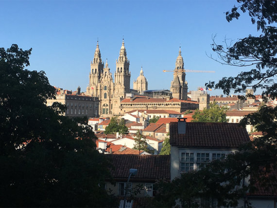 SCQ003 Vista Santiago de Compostela Original Watercolor SCQ003 Vista Santiago de Compostela Original Watercolor