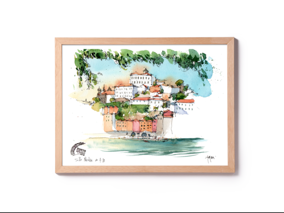 Rio-Douro-Oporto-Original-Watercolor