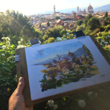 Giardino-delle-rose-firenze-Original-Watercolor