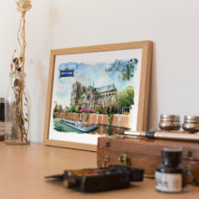 Notre-Dame-Paris-Original-Watercolor3 Notre-Dame-Paris-Original-Watercolor