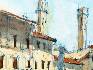 Piazza-della-Signoria-Original-Watercolor