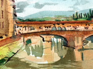 Ponte-Santa-Trinita-firenze-Original-Watercolor1