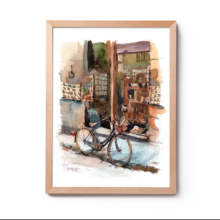 bicicleta-firenze-Original-Watercolor