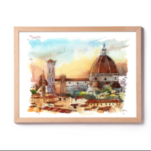 duomo-firenze-Original-Watercolor duomo-firenze-Original-Watercolor