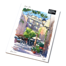 Barri-Gotic-Museu-Mares-drawing-Barcelona-watercolor-print Barri-Gotic-Museu-Mares-drawing-Barcelona-watercolor-print