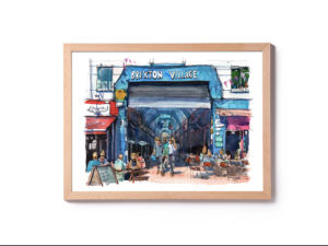 Brixton-Village-Market-London-Original-Watercolor