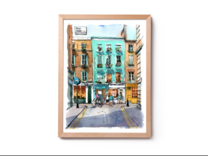 Kingly-Court-london-Original-Watercolor