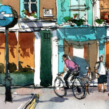 Kingly-Court-london-Original-Watercolor Kingly-Court-london-Original-Watercolor