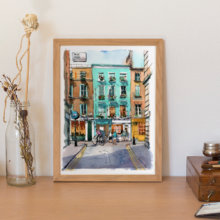 Kingly-Court-london-Original-Watercolor Kingly-Court-london-Original-Watercolor