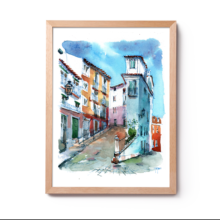 alfama-lisboa-original-watercolor alfama-lisboa-original-watercolor