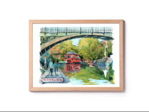 Regents-Canal-London-Original-Watercolor