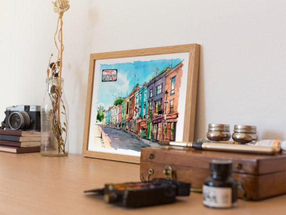 portobello-road-London-Original-Watercolor