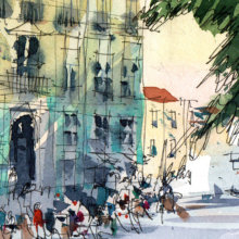 villa-sousa-alfama-lisboa-original-watercolor2 villa-sousa-alfama-lisboa-original-watercolor
