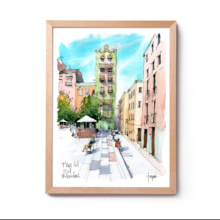plaça-del-sol-drawing-barcelona-watercolor-print