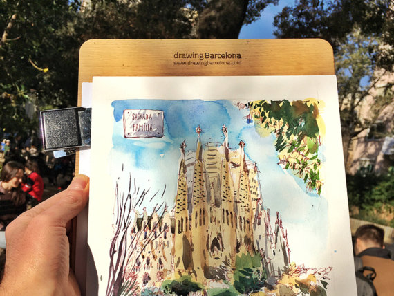 sagrada-familia-placa-de-gaudi-barcelona-print-watercolor