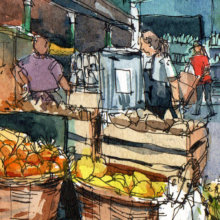 Borough-Market-London-Original-Watercolor