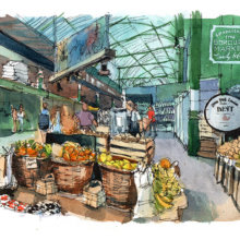 Borough-Market-London-Original-Watercolor
