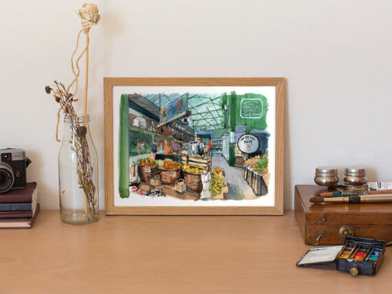 Borough-Market-London-Original-Watercolor-4