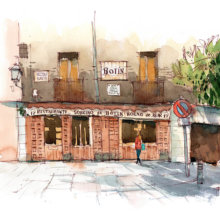 sobrino-de-botin-restaurante-madrid-Original-Watercolor sobrino-de-botin-restaurante-madrid-Original-Watercolor