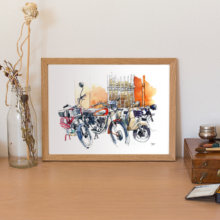 ducati-vespa-motorbike -watercolor-print ducati-vespa-motorbike -watercolor-print