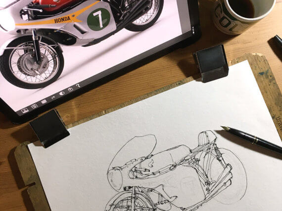 honda-rc-166-Original-motorbike-Watercolor honda-rc-166-Original-motorbike-Watercolor