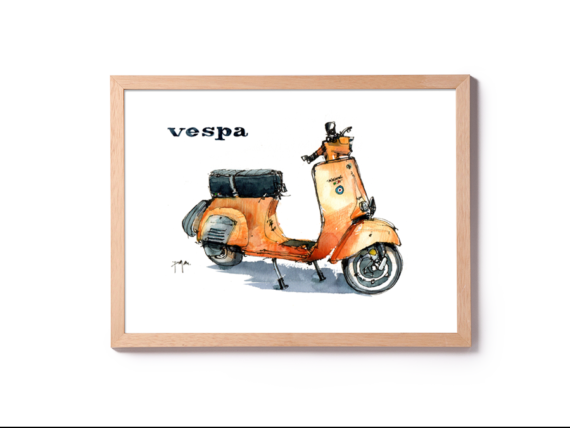 vespa-primavera-motorcylcle-watercolor-print