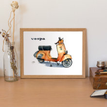 vespa-primavera-motorcylcle-watercolor-print