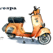 vespa-primavera-motorcylcle-watercolor-print