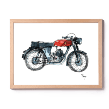 montesa-impala-motorbike -watercolor