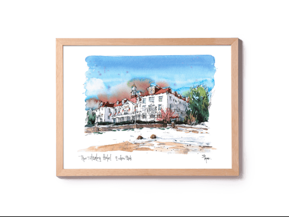 The Stanley Hotel watercolor The Stanley Hotel watercolor