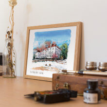 The Stanley Hotel watercolor The Stanley Hotel watercolor