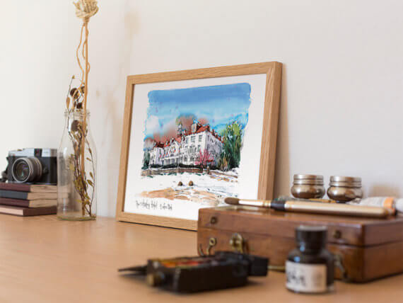 The Stanley Hotel watercolor The Stanley Hotel watercolor